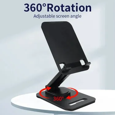 Jmary MK 62 Adjustable Desktop Mobile and 360 Degree Rotating Tablet Holder Sturdy Hands Free Stand